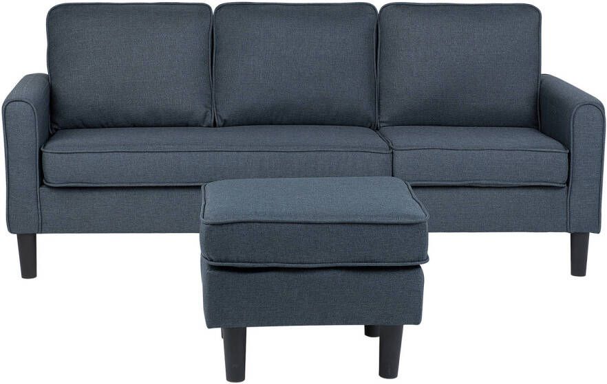 Beliani AVESTA Three Seater Sofa Grijs Polyester