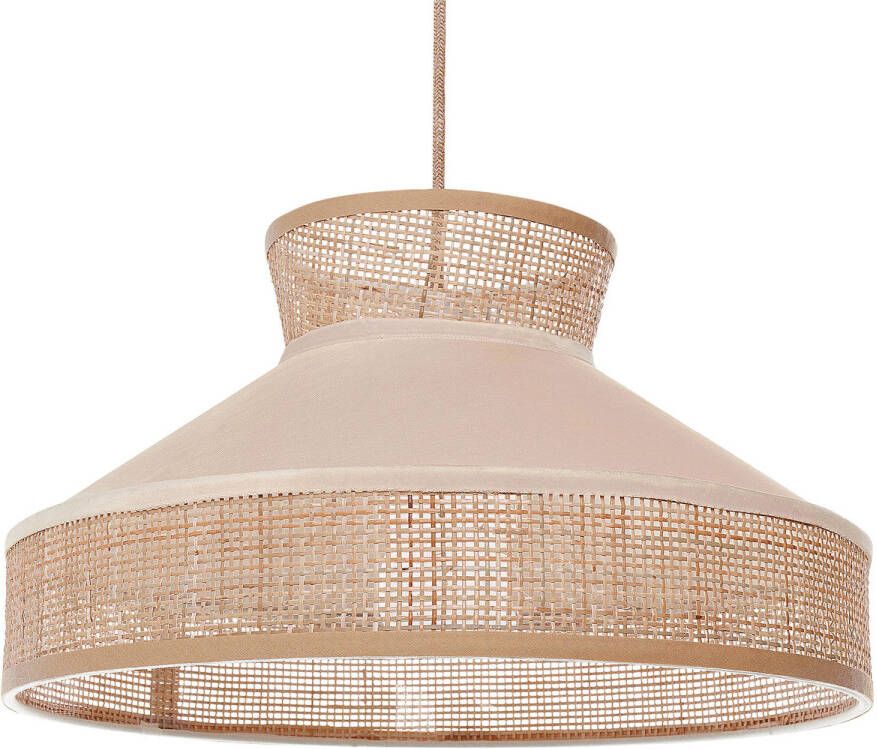 Beliani BATALI Hanglamp Beige|Naturel Rotan