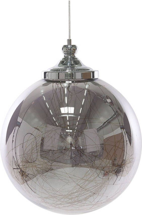 Beliani BENI Gross Hanglamp-Zilver-Glas - Foto 1