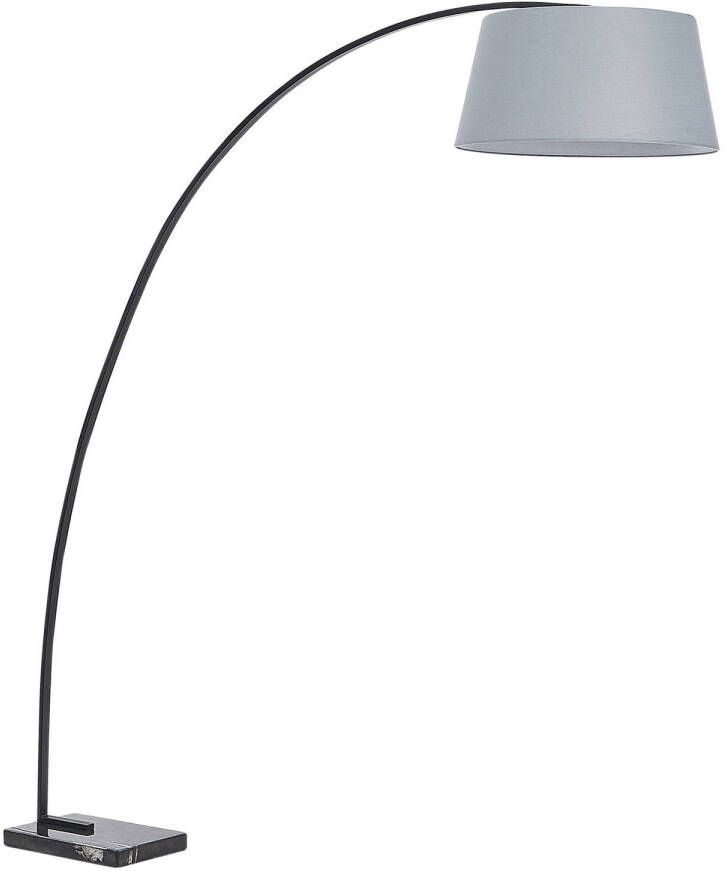 Beliani BENUE Staande lamp-Grijs-Metaal Marmer - Foto 1