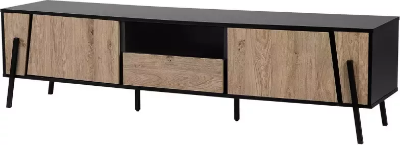 Beliani BLACKPOOL TV-meubel-lichte houtkleur-Spaanplaat
