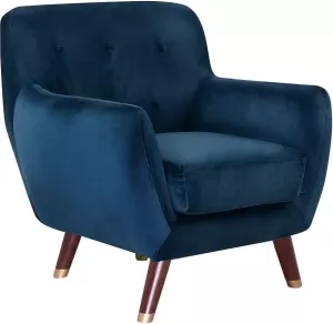 Beliani Bodo Fauteuil Fluweel 81 X 80 Cm