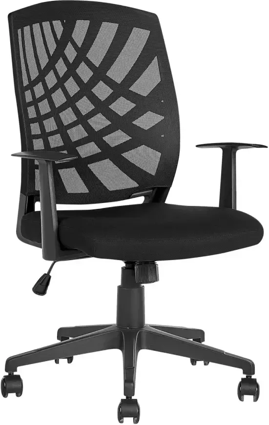 Beliani BONNY Bureaustoel Zwart Polyester