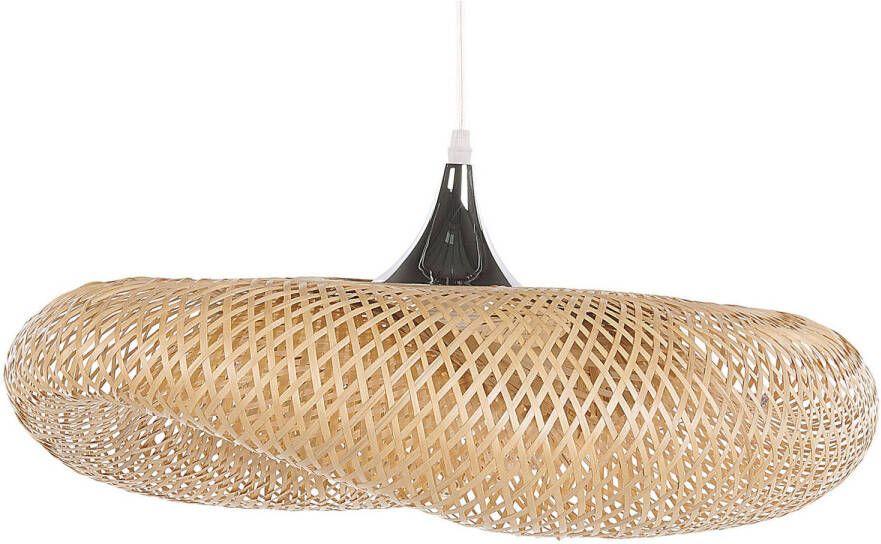 Beliani BOYNE Hanglamp-Lichte houtkleur-Bamboehout - Foto 1