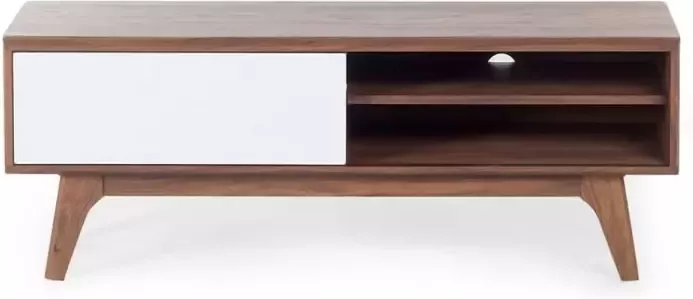 Beliani BUFFALO TV-meubel-Donkere houtkleur-MDF