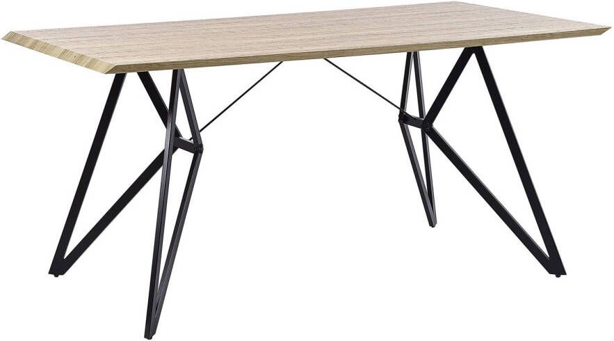 Beliani BUSCOT Eettafel Lichte houtkleur 90 x 160 cm MDF