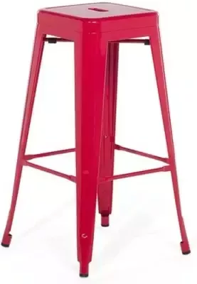 Beliani Cabrillo Barkruk Set Van 2-rood-metaal - Foto 1