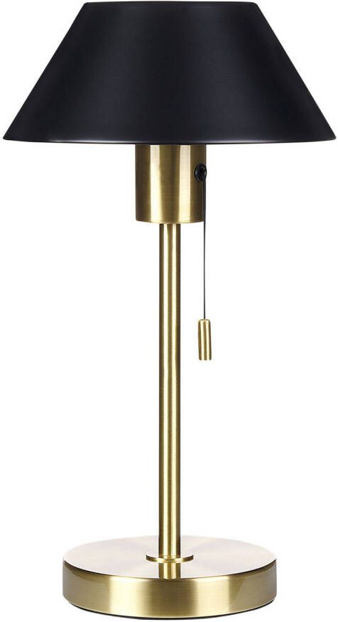 Beliani CAPARO Tafellamp-Zwart-IJzer
