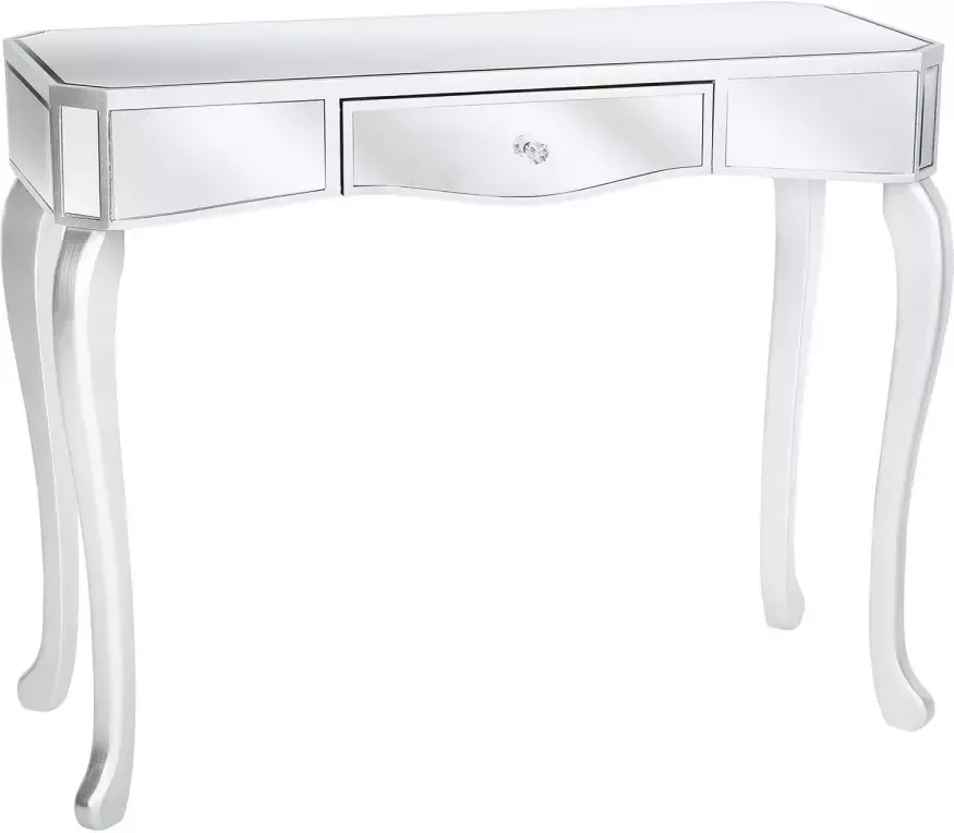 Beliani CARCASSONNE Consoletafel-Zilver-Glas