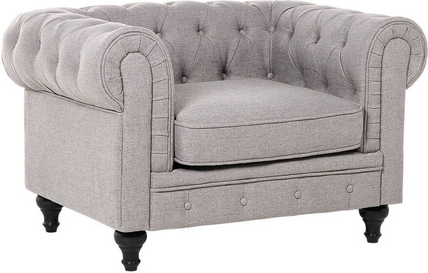 Beliani CHESTERFIELD Fauteuil Polyester 75 x 110 cm - Foto 1