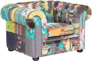 Beliani CHESTERFIELD Fauteuil Polyester 95 x 108 cm