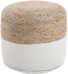 Beliani DALAMA Poef-Beige-Katoen Jute