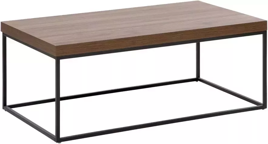 Beliani DELANO Salontafel Donkere houtkleur MDF