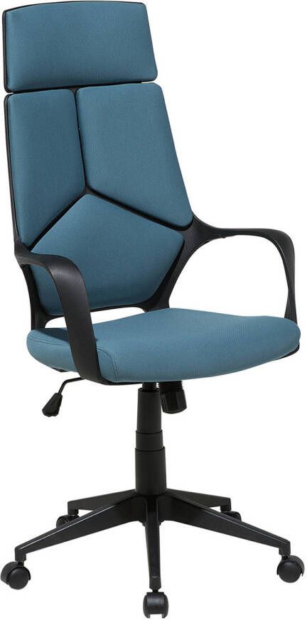 Beliani DELIGHT Bureaustoel-Blauw-Polyester
