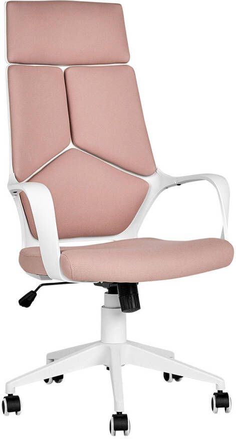Beliani DELIGHT Bureaustoel Roze Polyester