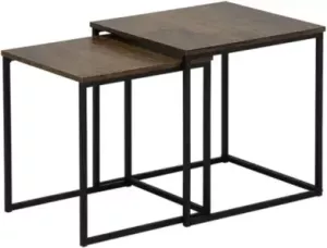 Beliani Denny Bijzettafel Voor Binnen Mdf 35 X 35 Cm