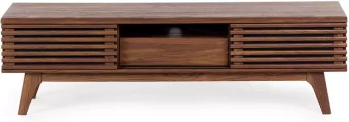 Beliani DETROIT TV-meubel-Donkere houtkleur-spaanplaat