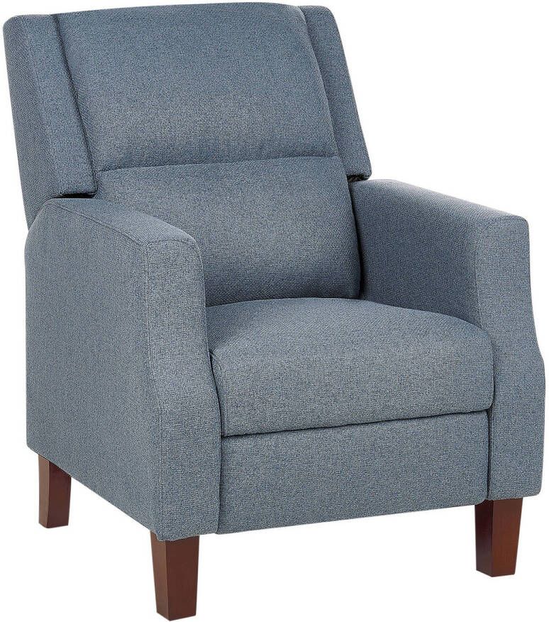 Beliani EGERSUND TV-fauteuil-Donkere houtkleur-Polyester