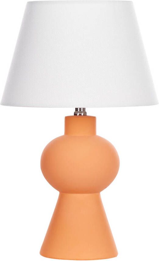 Beliani FABILOS Tafellamp-Oranje-Keramiek
