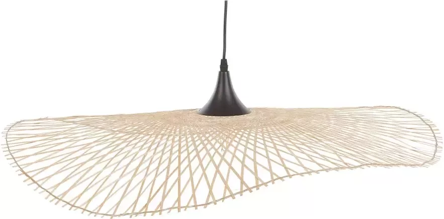Beliani FLOYD Hanglamp Lichte houtkleur Bamboehout