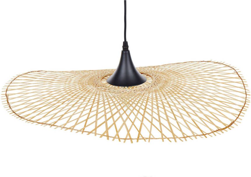 Beliani FLOYD Hanglamp-Lichte houtkleur-Bamboehout - Foto 1