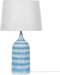 Beliani Georgina Tafellamp-blauw-keramiek