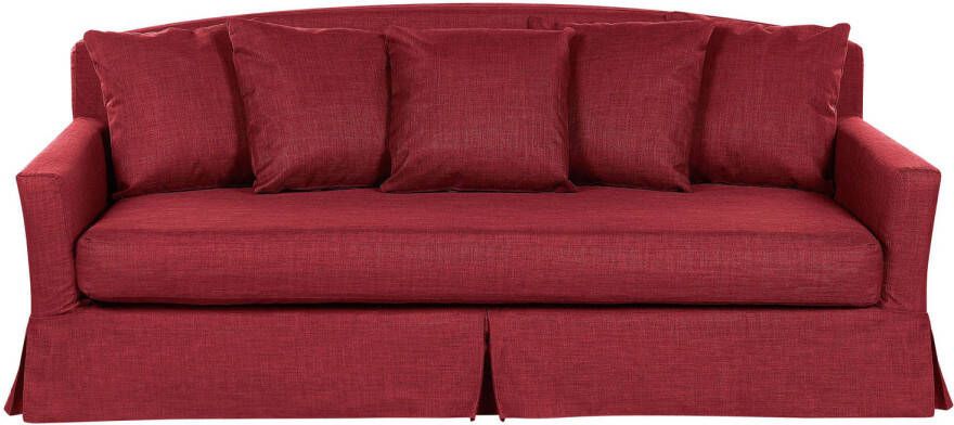Beliani GILJA Three Seater Sofa Rood Polyester