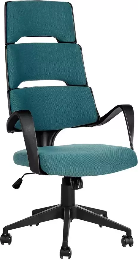 Beliani GRANDIOSE Bureaustoel-Blauw-Polyester