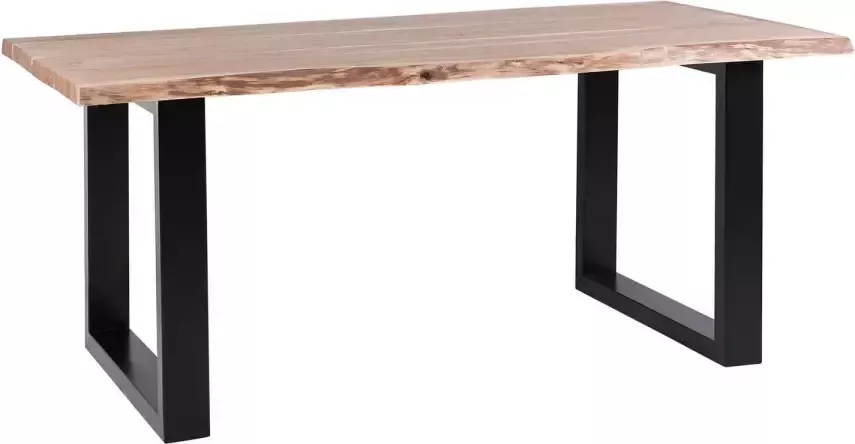 Beliani HEBY Eettafel Lichte houtkleur 94 x 180 cm Acaciahout