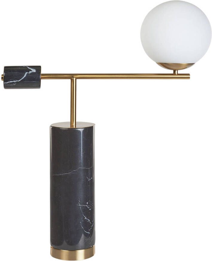 Beliani HONDO Tafellamp-Zwart-Marmer - Foto 1