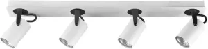 Beliani Klip Plafondlamp-wit-metaal