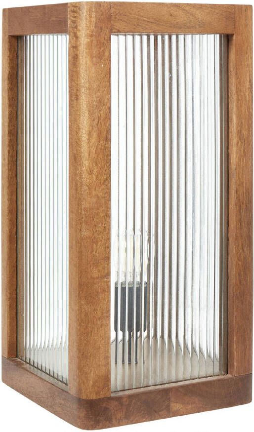 Beliani KOLIDAM Tafellamp Lichte houtkleur Mangohout