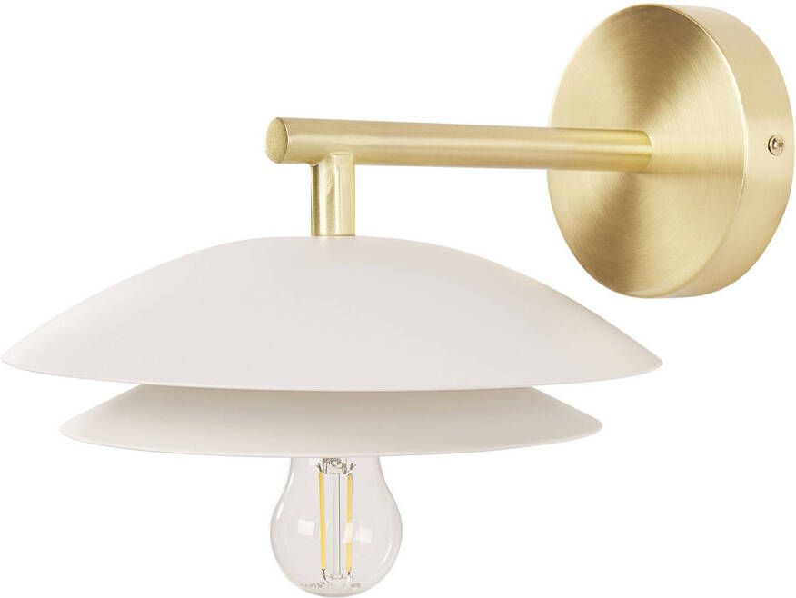 Beliani LASOLO Wandlamp Wit Metaal