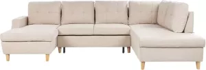 Beliani Lerum Slaapbank-beige-polyester