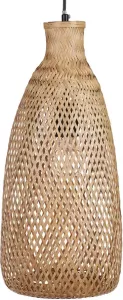 Beliani Lwela Hanglamp-lichte Houtkleur-bamboehout