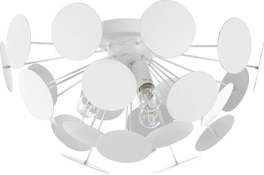 Beliani MARITSA Plafondlamp Wit Metaal
