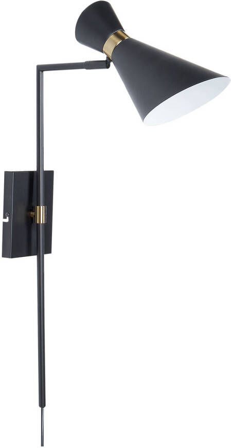 Beliani MELAWI Muurlamp-Zwart-IJzer - Foto 1