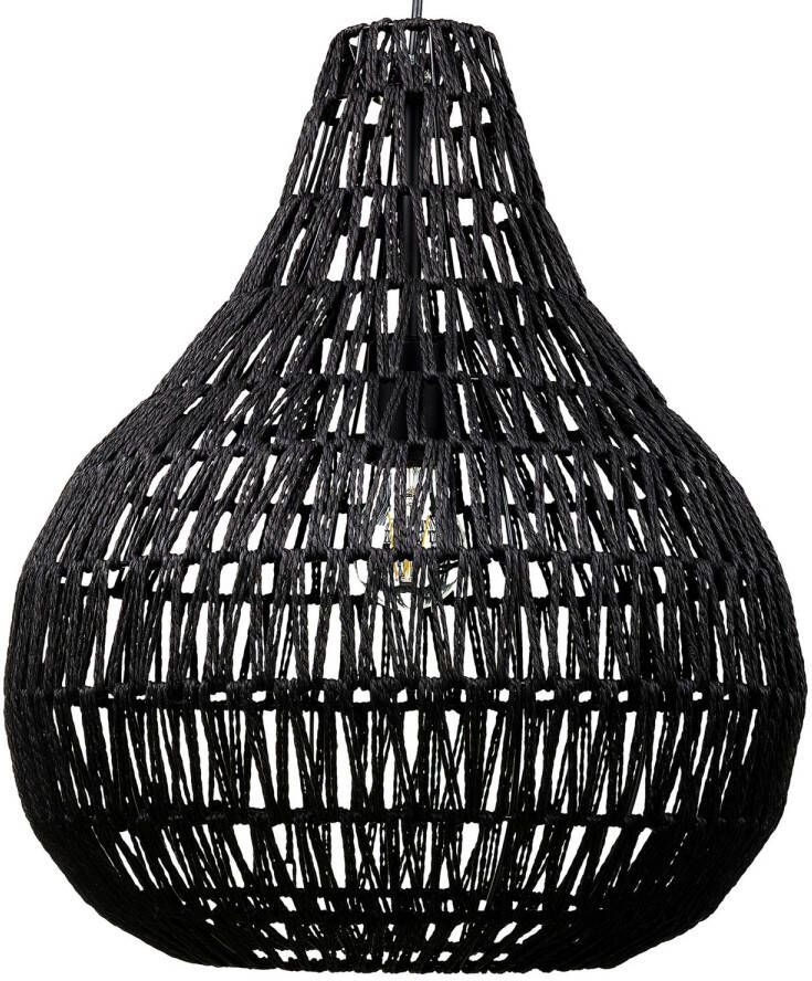 Beliani MOLOPO Hanglamp-Zwart-Papier touw