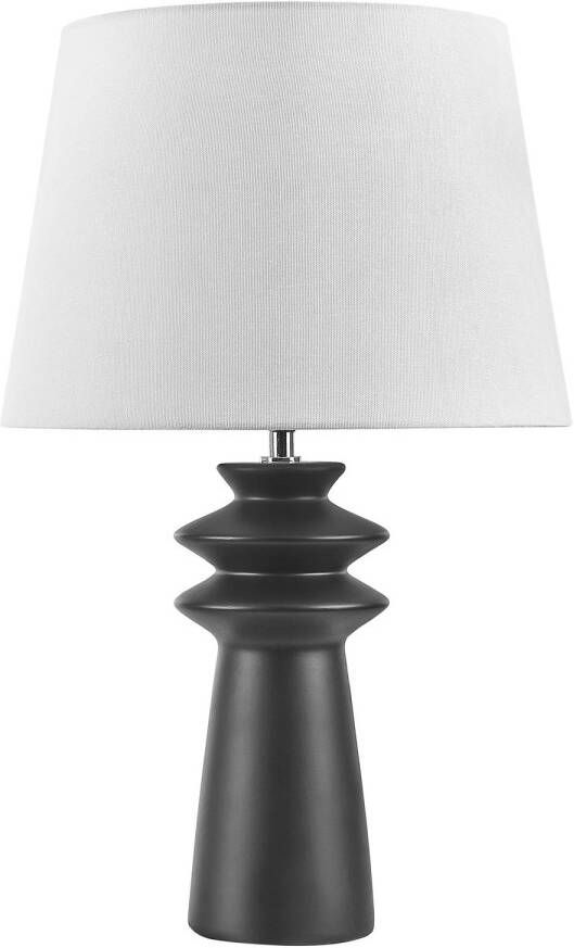 Beliani MORANT Tafellamp-Zwart-Keramiek