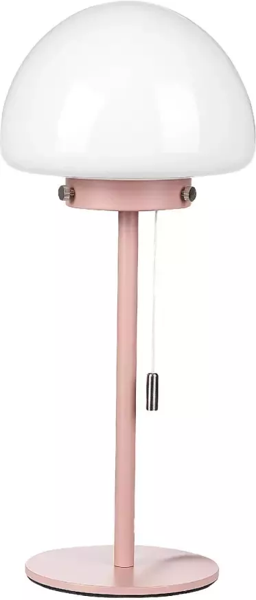 Beliani MORUGA Tafellamp-Roze-Glas