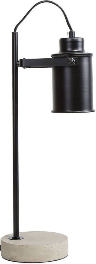 Beliani MUNDAKA Bureaulamp Zwart Metaal