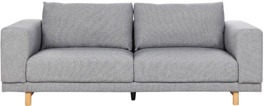 Beliani NIVALA Driezitsbank-Grijs-Polyester