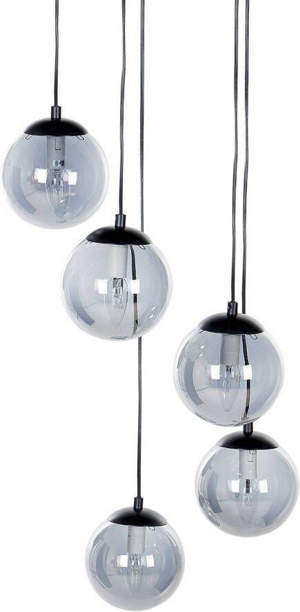 Beliani NOEL Hanglamp-Zwart-Glas