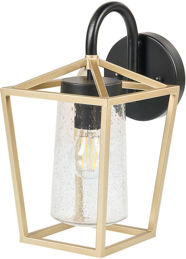 Beliani ORDIE Outdoor wandlamp-Goud-Glas IJzer - Foto 1