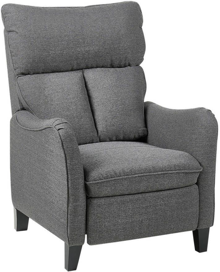 Beliani ROYSTON TV-fauteuil-Grijs-Polyester - Foto 1