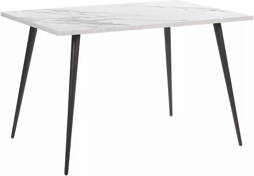 Beliani SANTIAGO Eettafel Wit 80 x 120 cm Vezelplaat