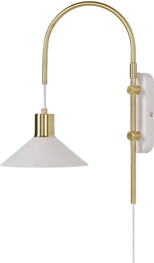 Beliani SISSA Wandlamp Wit Metaal