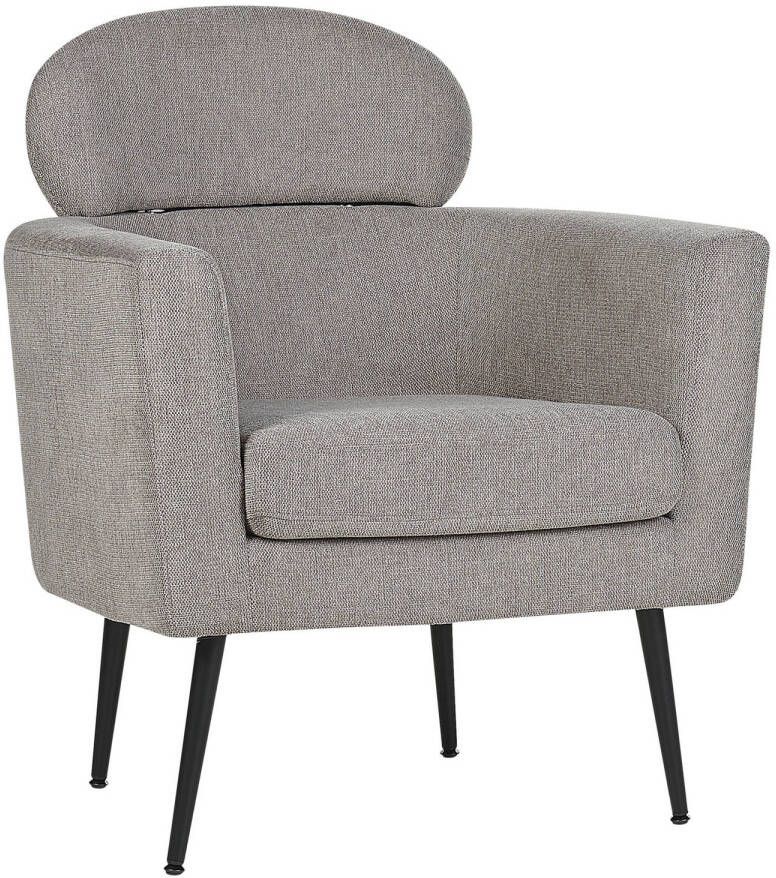 Beliani SOBY Fauteuil Taupe Polyester