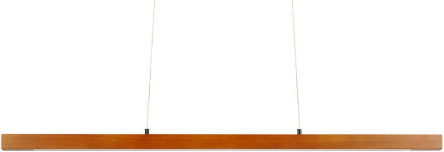 Beliani STEWARTS Hanglamp met dimmer Donkerhout Eikenhout