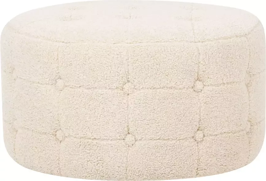 Beliani TAMPA Poef Beige BouclÃ© - Foto 1
